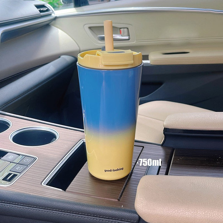 Ladies Insulated Drinking Cup with Lid and Straw Kalsten