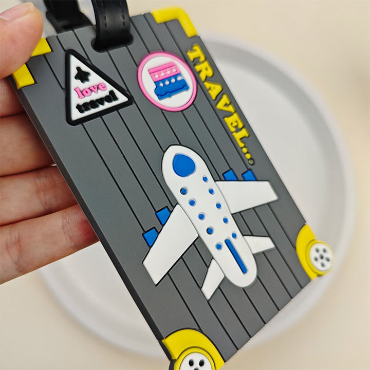Unisex Luggage Tag in Fun Airplane Design Kalsten