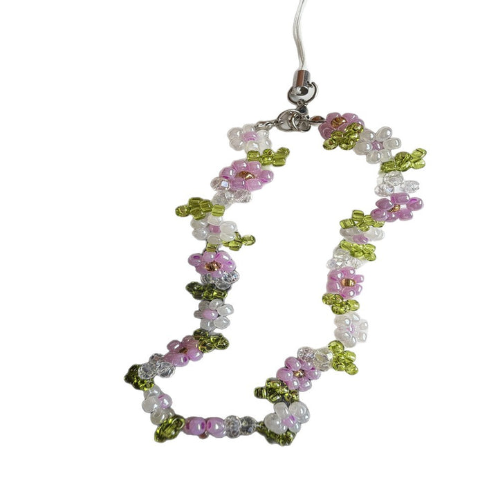 Beaded Floral Charm Necklace Kalsten