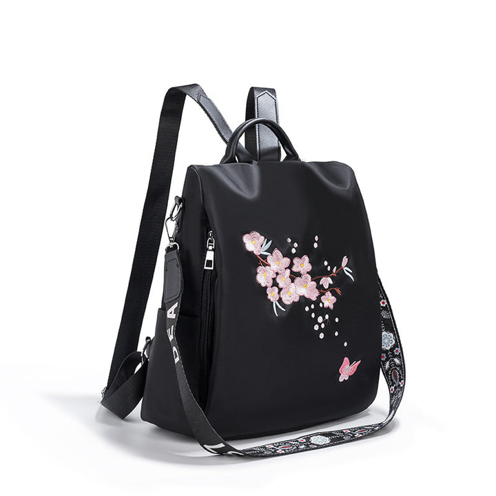 Embroidered Floral Backpack Kalsten