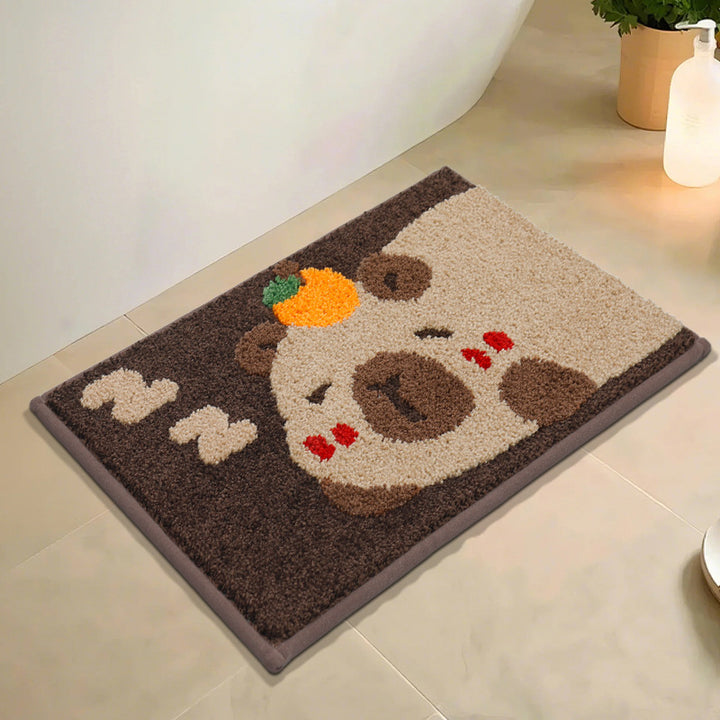 Cute Bear-Themed Bath Mat Kalsten