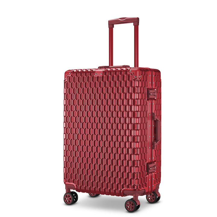Unisex Honeycomb Textured Hard Shell Travel Suitcase Kalsten