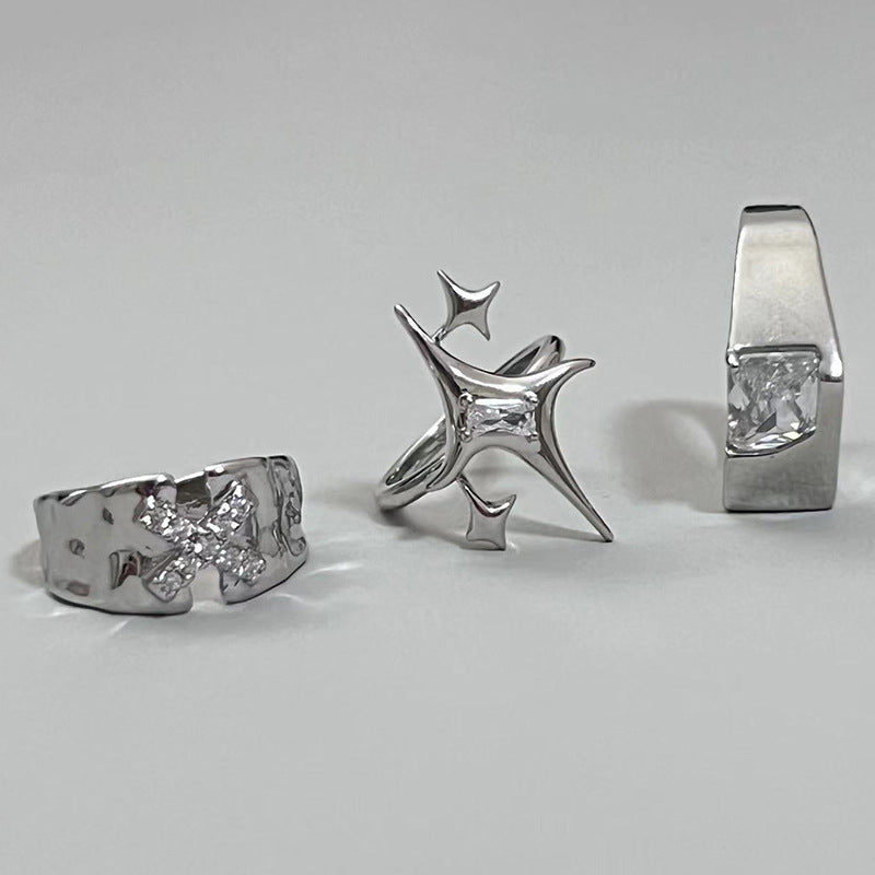 Trendier Open Ring with Zirconia Accent Kalsten