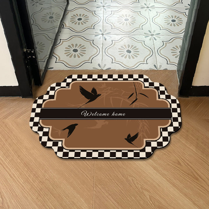 Floral Welcome Mat