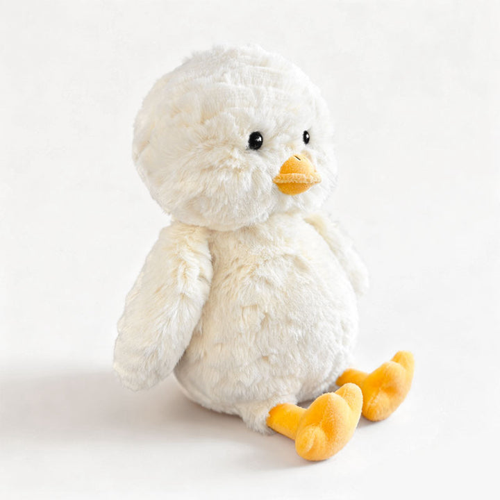 Plush Sitting Chick Soft Toy with Ultra-Soft Faux Fur and Bean-Fill Feet Kalsten