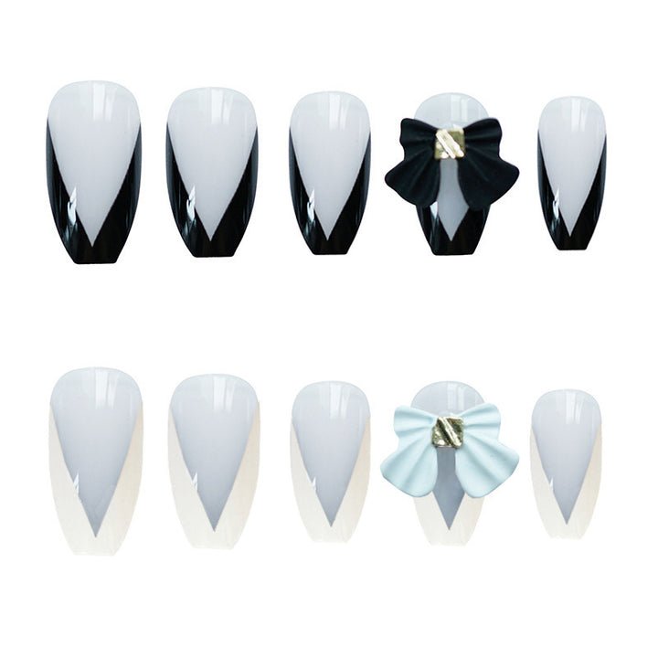 Creative Floral Accent Press-On Nail Set