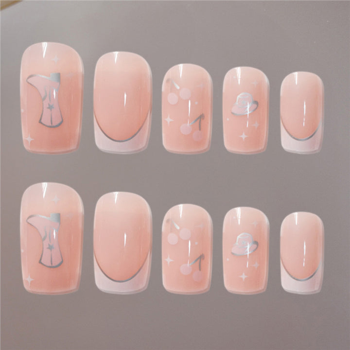Artistic Press-On Nail Art with Unique Illustrations Kalsten