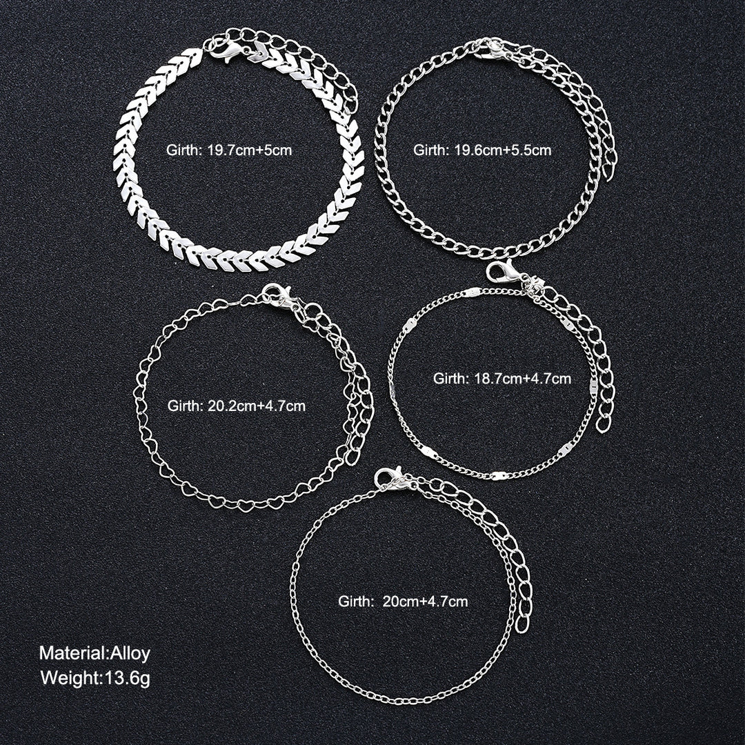 Multi-Layered Chain Bracelet Set Kalsten