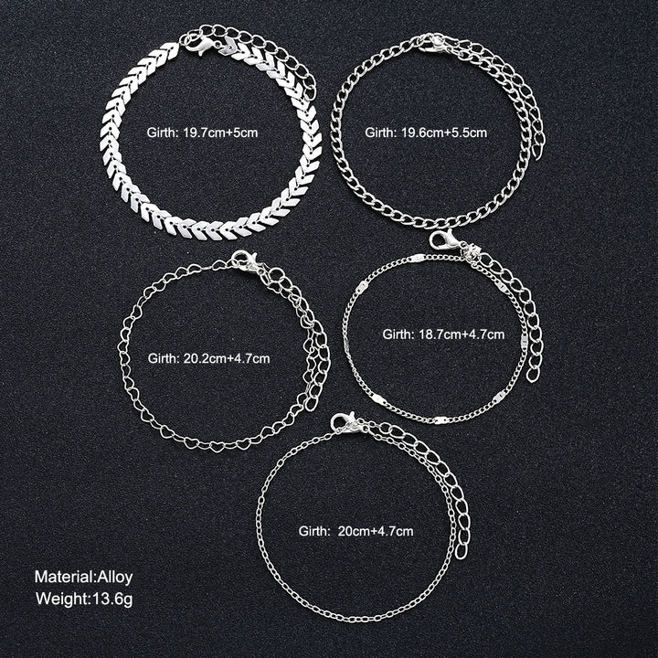 Multi-Layered Chain Bracelet Set Kalsten