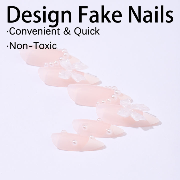 Artificial nail set with luxurious embellishments and sparkling details Kalsten