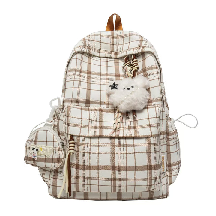 Playful Plaid Design Backpack Kalsten