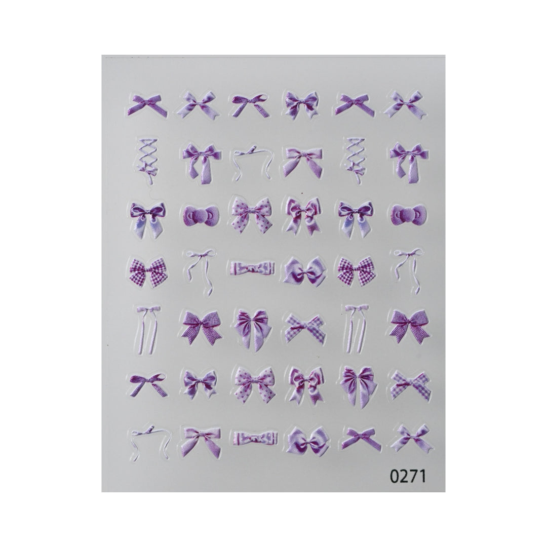 Decorative Bow Nail Art Stickers
