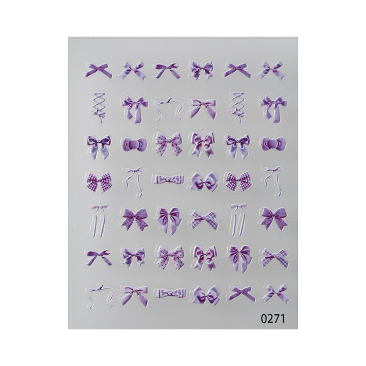 Decorative Bow Nail Art Stickers