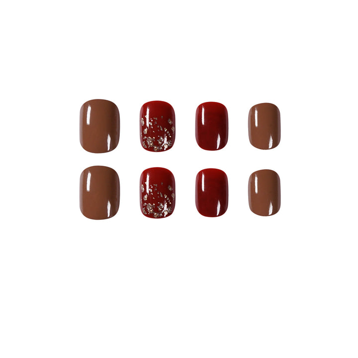 Artful Nail Art with Glitter Accents Kalsten