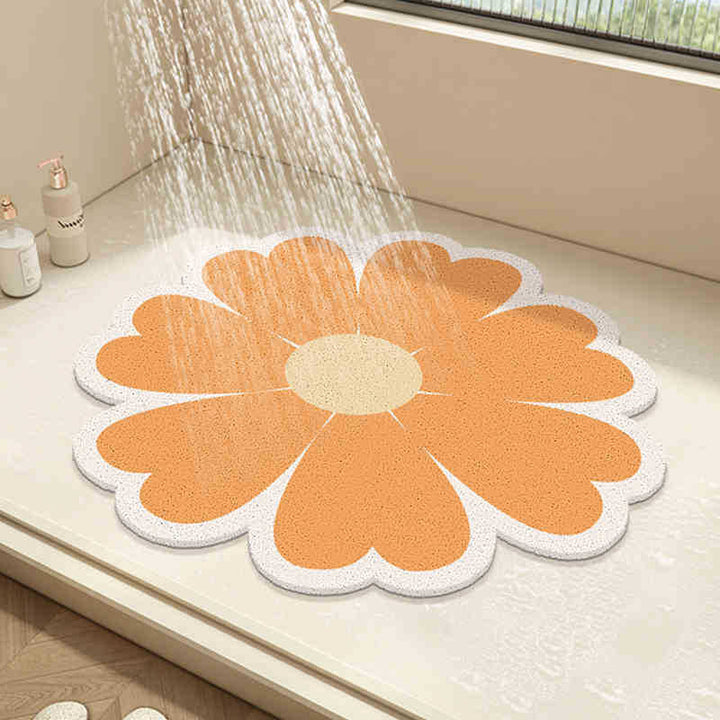 Floral Design Bath Mat Kalsten