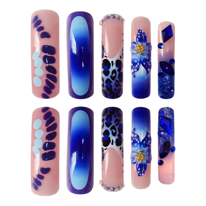 Decorative Themed Acrylic Nail Enhancements Kalsten