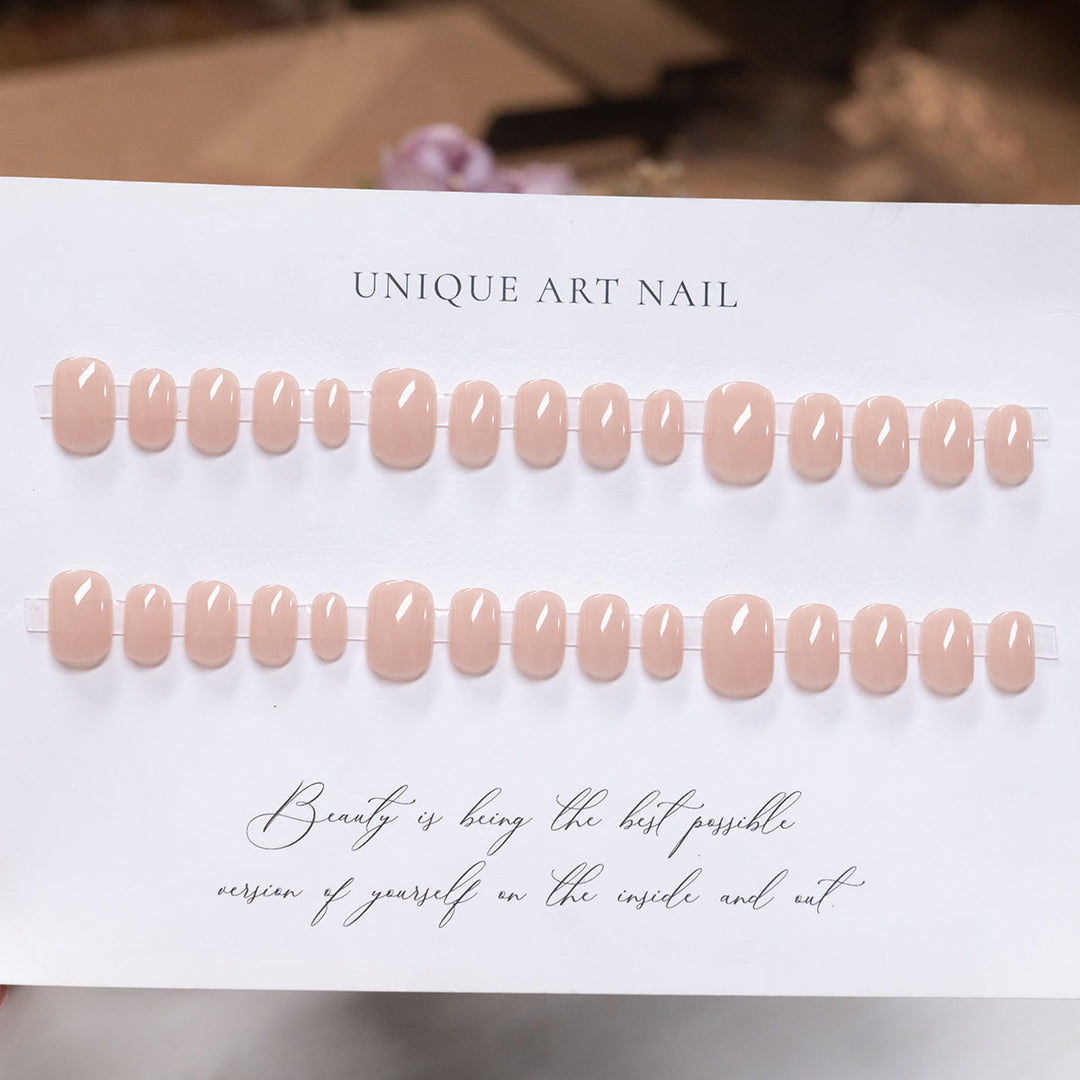 Classic Glossy Press-On Nail Set