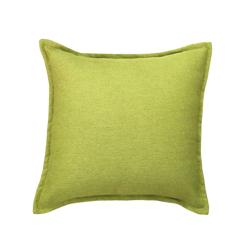 Decorative Linen Throw Pillow Cover with Piped Edge