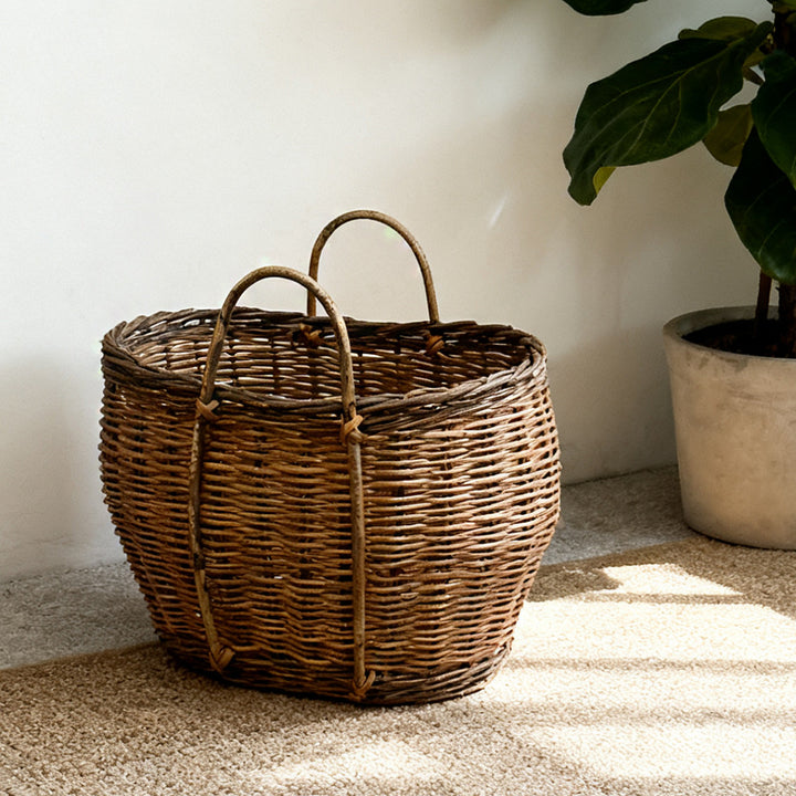 Rustic Handwoven Basket Kalsten