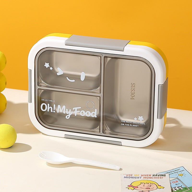 Multi-Compartment Stainless Steel Bento Box