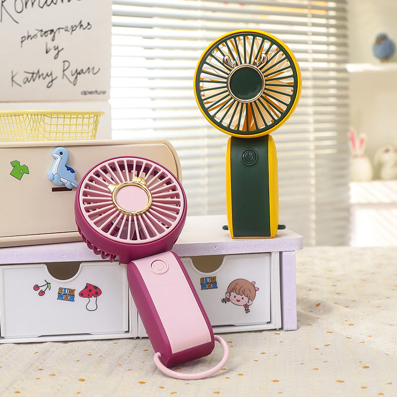 Women Portable Hand Fan with USB Connection and Flexible Tilt Kalsten
