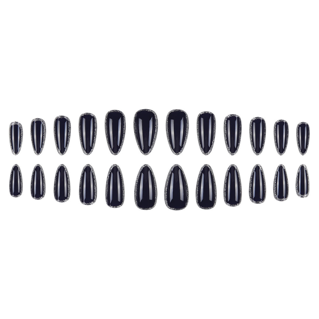 Elegant Stiletto Press-On Nails with Glitter Accent Kalsten