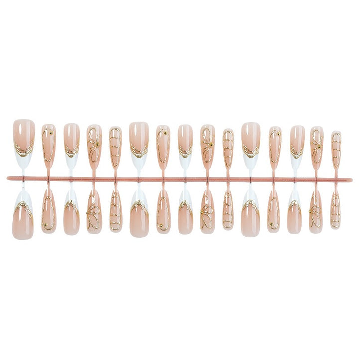 Nail art set with filigree gold accents Kalsten