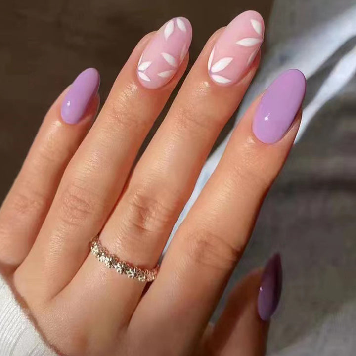 Artistic Floral Nail Design