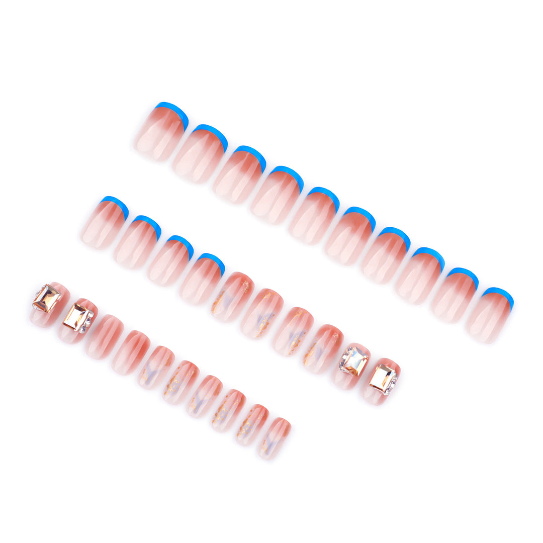 Artificial Glitter Nails with Glossy Finish Kalsten