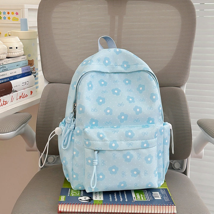 Floral-Embellished Patterned Backpack Kalsten