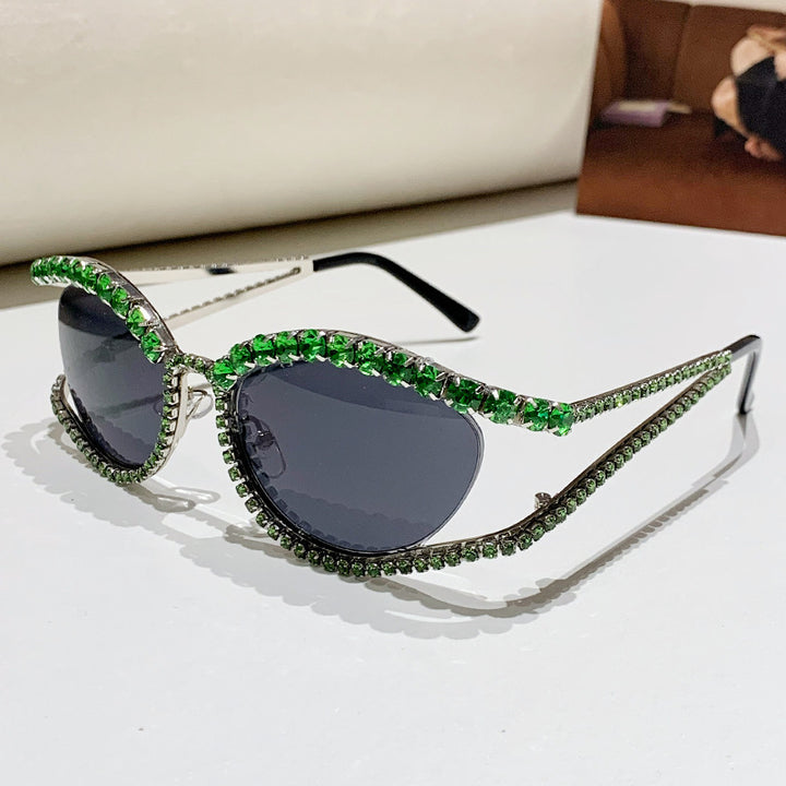 Ladies Glamorous Sunglasses with Sparkling Crystal Accents Kalsten