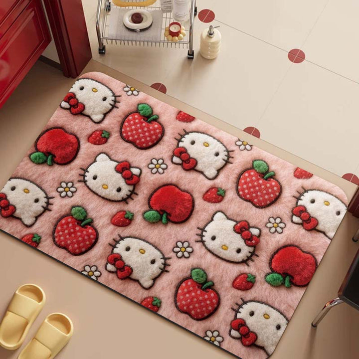 Cartoon-Themed Plush Area Mat