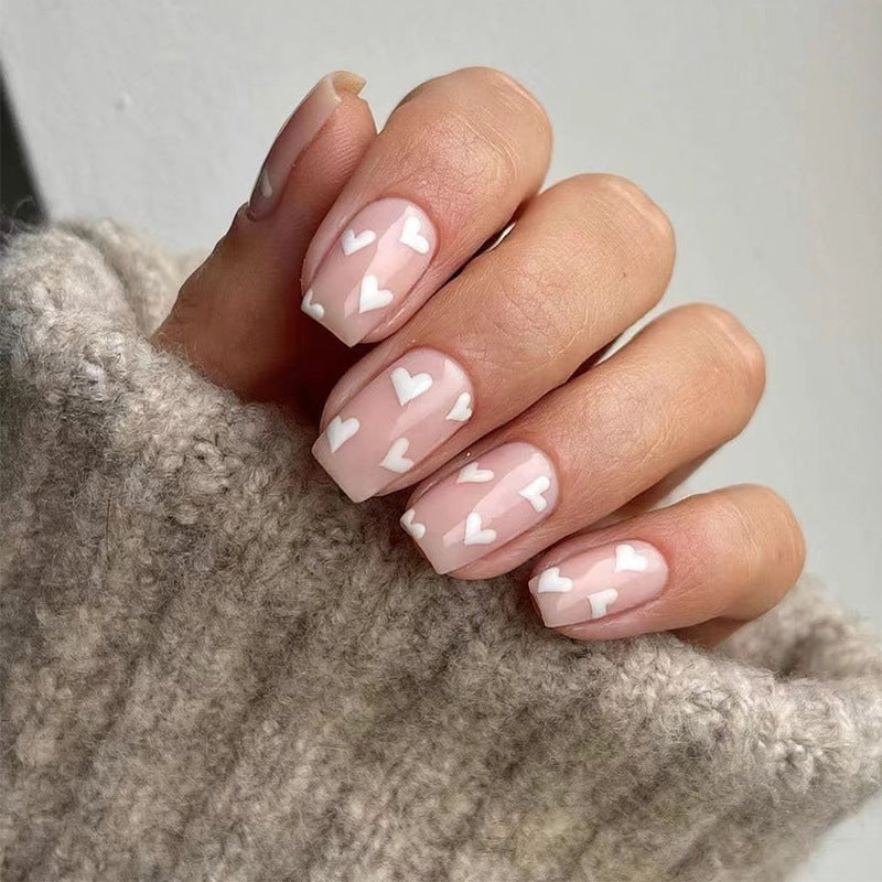 Artistic Nail Art with Heart Motif Kalsten