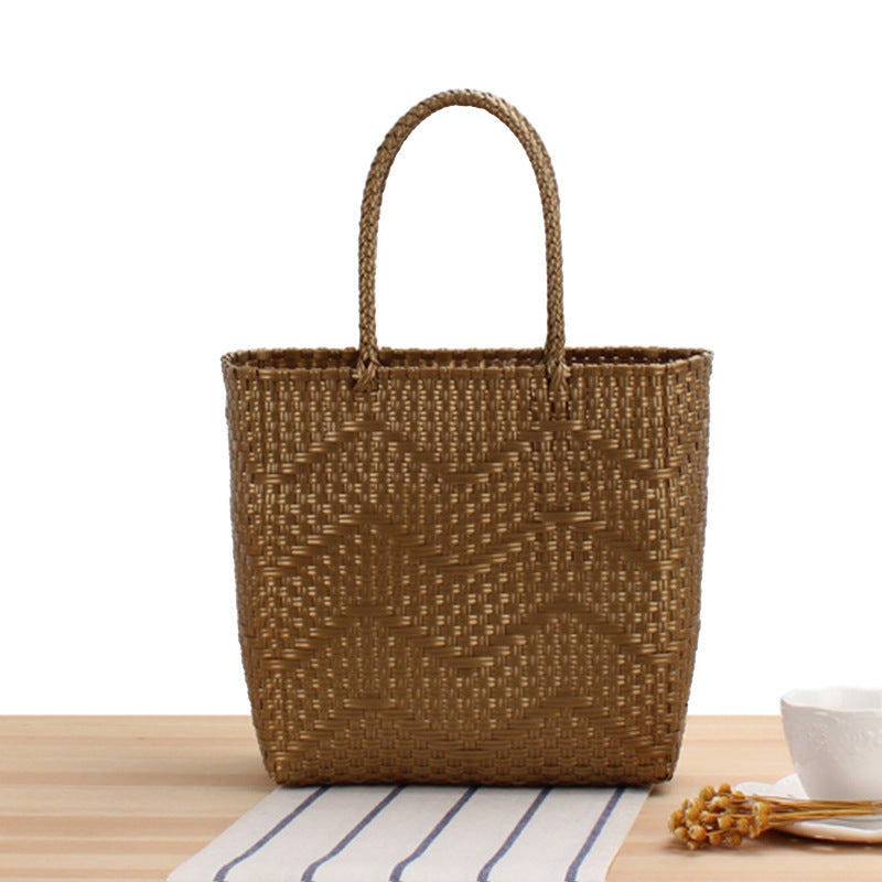 Braided shopping bag with structured design Kalsten