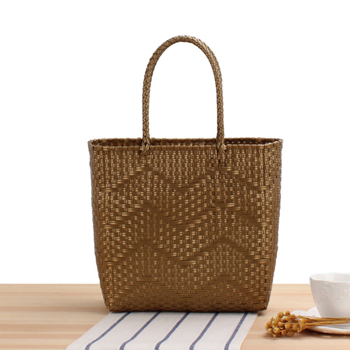 Braided shopping bag with structured design Kalsten