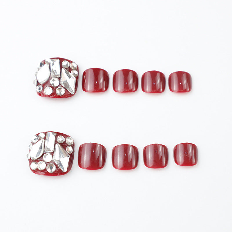 Decorative Press-On Toenail Art Set