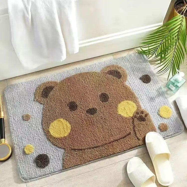 Playful Penguin-Themed Bath Mat Kalsten