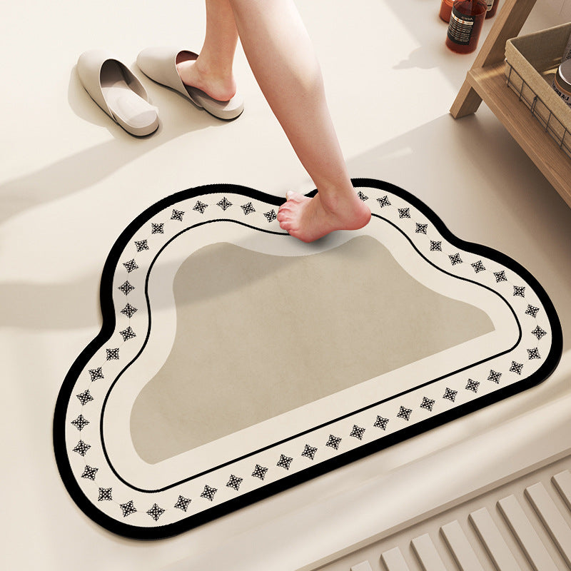 Soft Cloud-Shaped Bath Mat