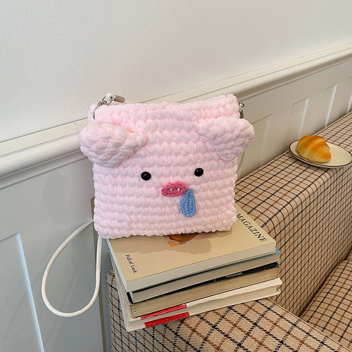 Cute Animal-Themed Plush Bag
