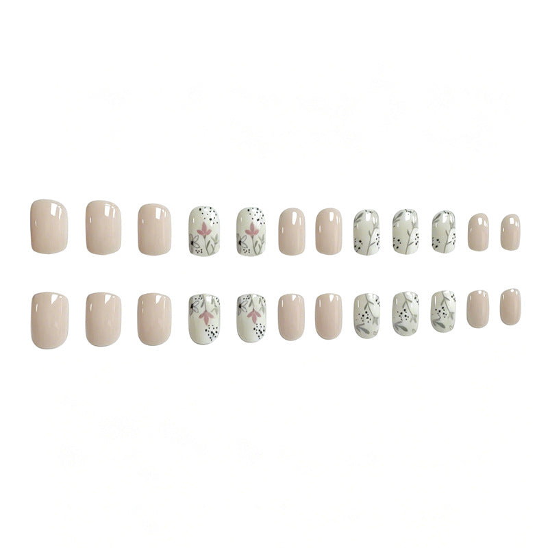 Elegant Floral Art Press-On Nails Kalsten