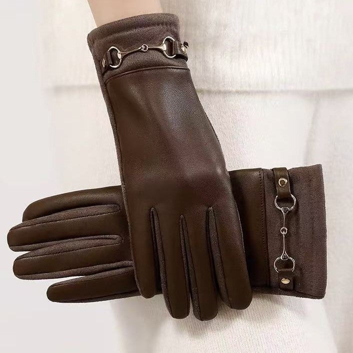 Luxurious Leather Touchscreen Gloves Kalsten