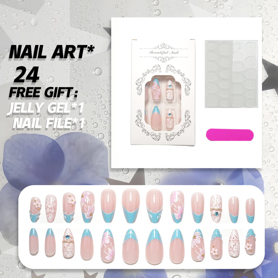Decorative Press-On Nail Art Collection