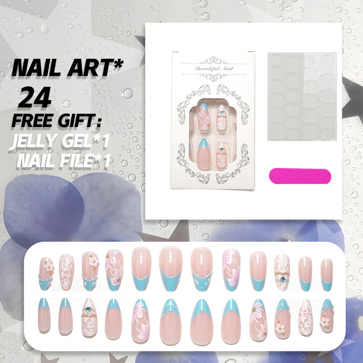 Decorative Press-On Nail Art Collection