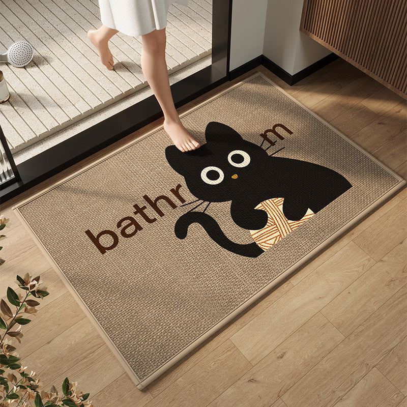 Elegant Modern Bathroom Mat Kalsten