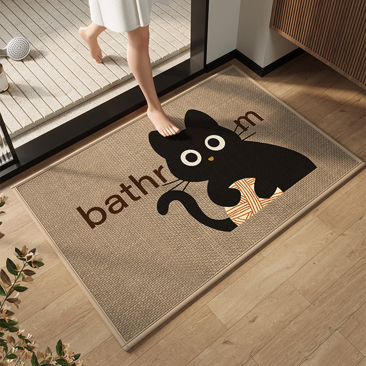 Elegant Modern Bathroom Mat Kalsten