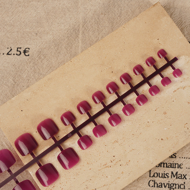 Glossy Ombre Press-On Toenails Kalsten