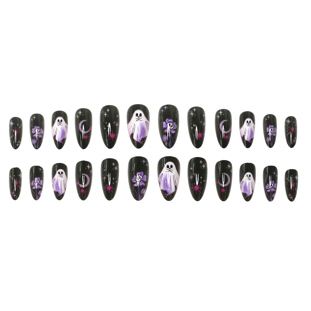 Gothic-Themed Artistic Press-On Nail Set