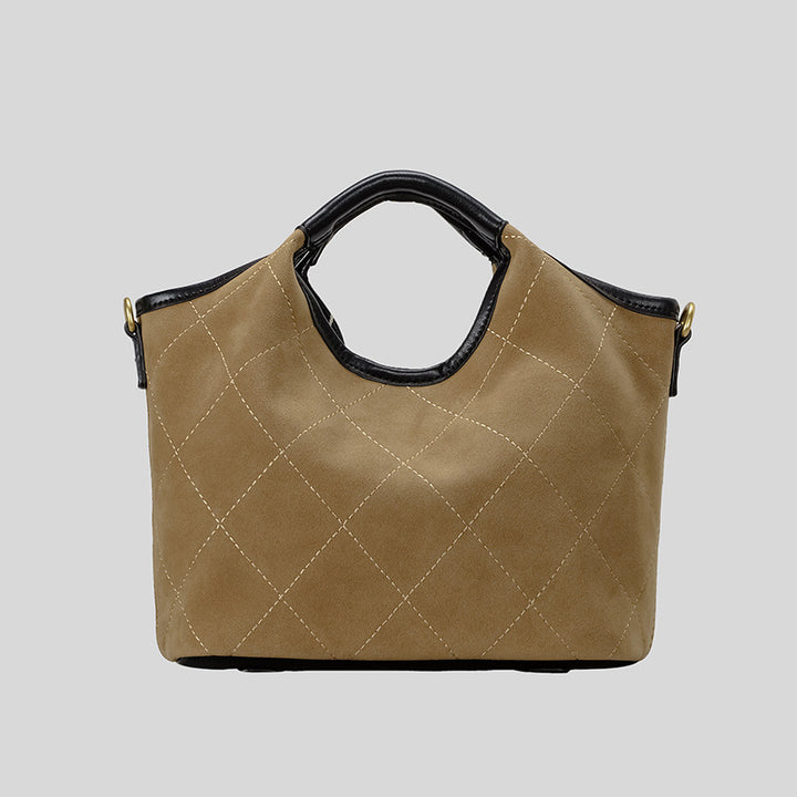 Quilted Suede Handbag