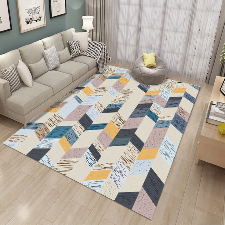 Modern Geometric Pattern Area Rug Kalsten