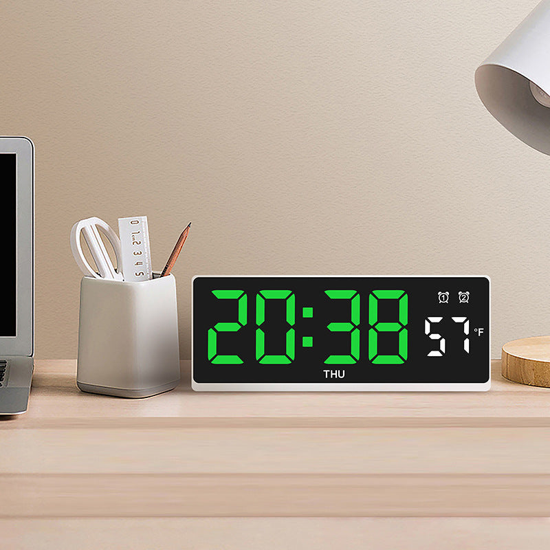 Digital alarm clock with large LED display and weather forecast Kalsten